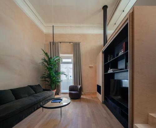 Posezení v ubytování Lazzru Suites