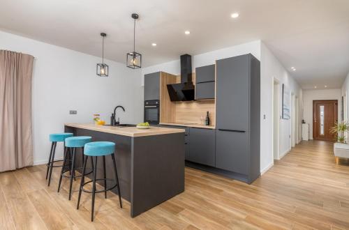Dapur atau dapur kecil di Villa Draga