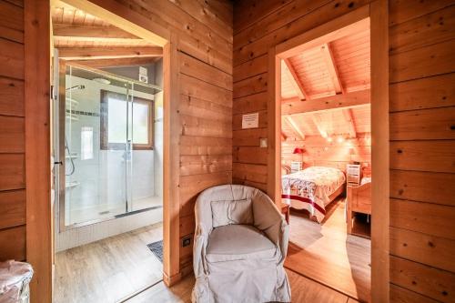 Postel nebo postele na pokoji v ubytování Chalet Marmottes