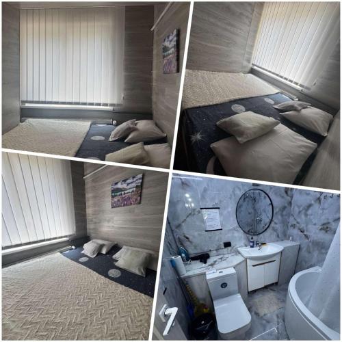 En eller flere senge i et værelse på Suites Chisinau
