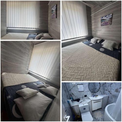 En eller flere senge i et værelse på Suites Chisinau