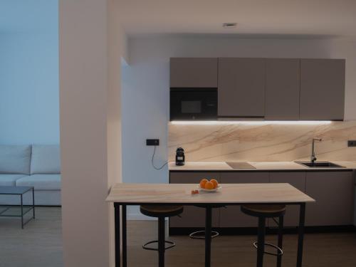 Dapur atau dapur kecil di Guastavino by Alma Suites