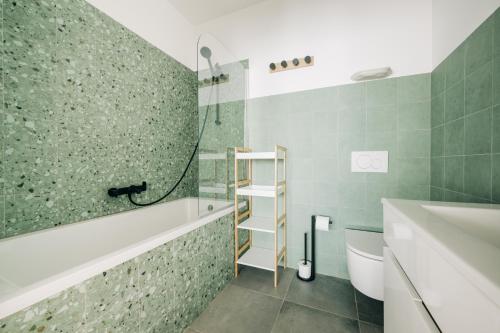 Et badeværelse på Octopus House Caparica