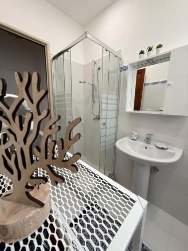 Koupelna v ubytování Casa Nerina