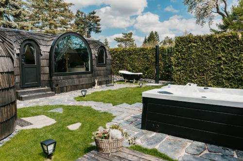 Jardín al aire libre en IGLOO SPA - privátní wellness u Plumlovské přehrady