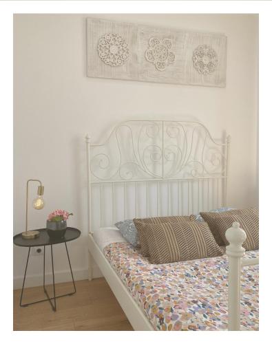 Ένα ή περισσότερα κρεβάτια σε δωμάτιο στο Casa Physalis