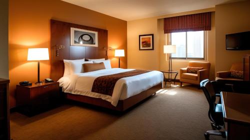 Katil atau katil-katil dalam bilik di Airport Hotel Classic Paradise