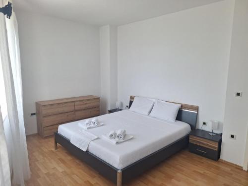 Katil atau katil-katil dalam bilik di Apartman Fiuman