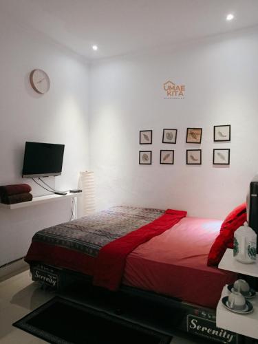 Postel nebo postele na pokoji v ubytování Guest House Umae Kita