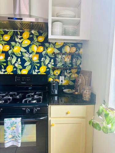 Dapur atau dapur kecil di Quirky Home in The Birthplace of Jazz