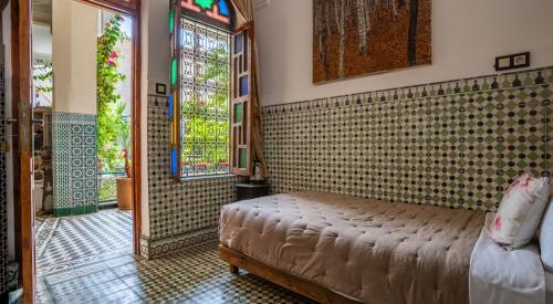 Χώρος καθιστικού στο Riad 4 Jardins & Spa
