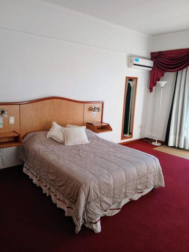 a bedroom with a large bed in a room at Hotel Aguaý in Gualeguaychú