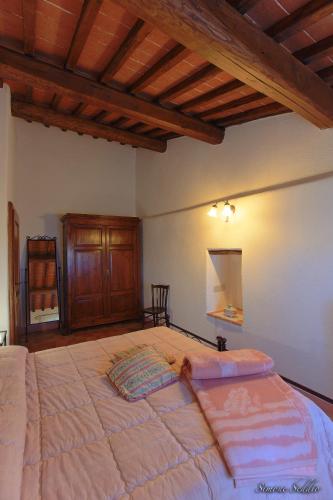 Ένα ή περισσότερα κρεβάτια σε δωμάτιο στο Agriturismo Cacciamici