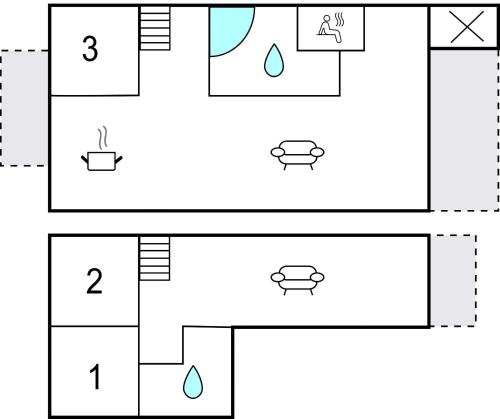 Awesome Home In Gråsten With Saunaの見取り図または間取り図