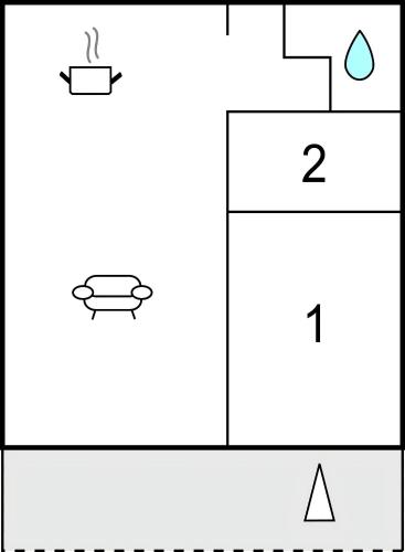 an image of a diagram of a bathtub at Lejl 1 in Havrvig