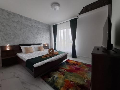 Ένα ή περισσότερα κρεβάτια σε δωμάτιο στο Melissa Apartment