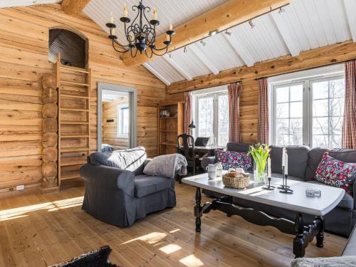 Χώρος καθιστικού στο Holiday Home Fjälldrömmen by Interhome