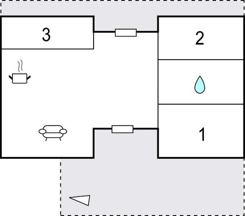 a block diagram of a block diagram of a flowchart at Nice Home In Toftlund With Wifi in Toftlund