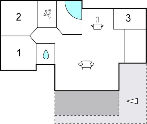 a block diagram of a block diagram of a house at Holiday Home Østerbakken Assens Ix in Assens