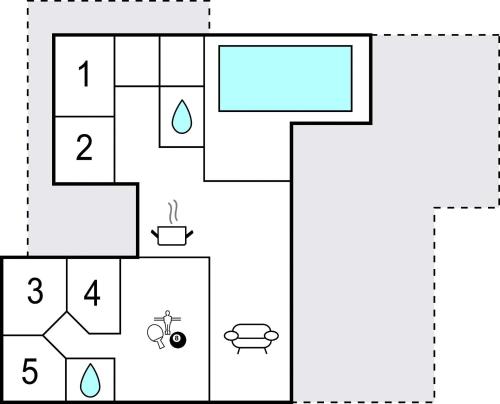 Κάτοψη του Amazing Home In Odder With Sauna