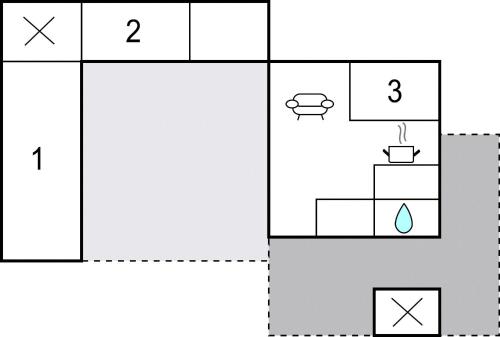a block diagram of a periodic table with two squares at Amazing Home In Dannemare With Wifi in Dannemare