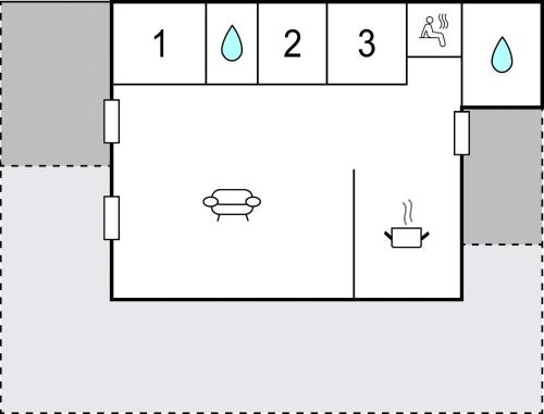 an image of a diagram of a chlorine detector at Three-Bedroom Holiday Home In Dronningmolle in Dronningmølle