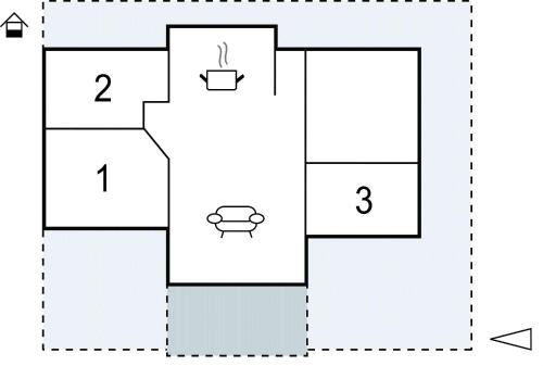 Plano de Amazing Home In Sæby With Wifi