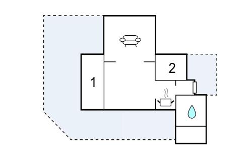 an illustration of a block diagram of a reactor at 2 Bedroom Nice Home In Samsø in Tanderup