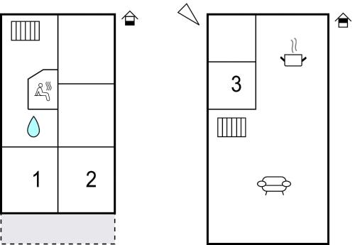 two diagrams of a chessboard with different numbers at Holiday Home Haderslev 48 in Haderslev