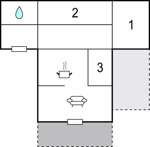 a diagram of a periodic table with two squares at Holiday Home Jægerspris With Fireplace Iv in Bakkegårde