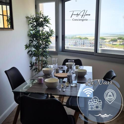 Appartement lumineux avec vue sur le port, plage à 10 min à pied - Proche tout commerces