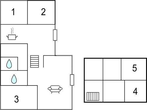 Κάτοψη του Lovely Home In Hvide Sande With Wifi