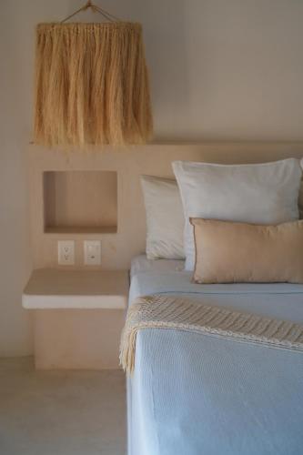 Cama o camas de una habitación en Mis Sueños Holbox