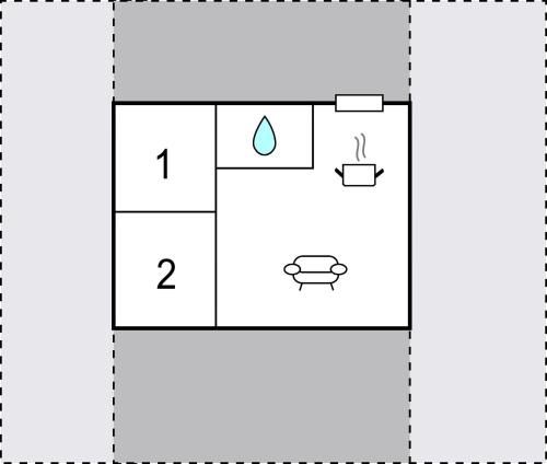 Plan de l'établissement 2 Bedroom Nice Home In Vordingborg