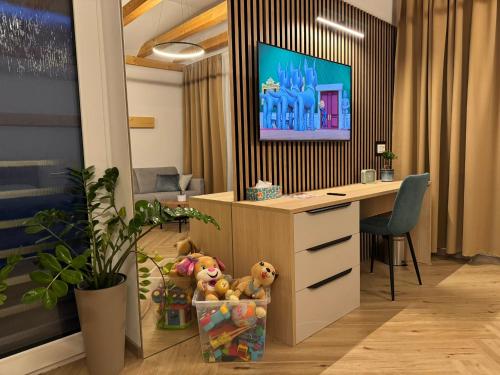 Μια τηλεόραση ή/και κέντρο ψυχαγωγίας στο Daily Living - Apartmán v centre Varína