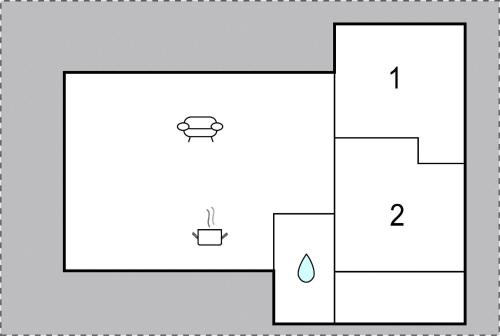 Pelan lantai bagi Pet Friendly Home In Sjællands Odde
