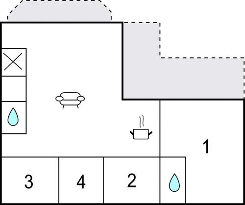 a coordinate grid with a line graph in the middle at Nice Home In Storvorde With Kitchen in Storvorde
