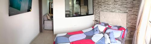 Cama o camas de una habitación en Aparta estudio privado 2