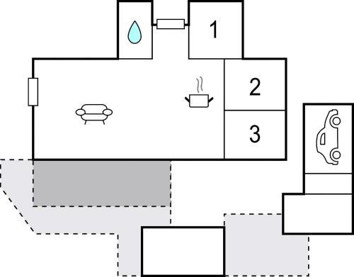 Plano de Gorgeous Home In Svendborg With Wifi