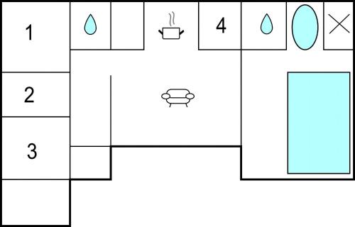 a block diagram of a periodic table with four numbers at Amazing Home In Ringkøbing With Sauna in Ringkøbing