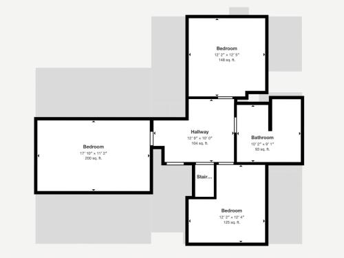 a floor plan of a house at Sandy Beachfront, Hot Tub, Pet-friendly, Kayaking 