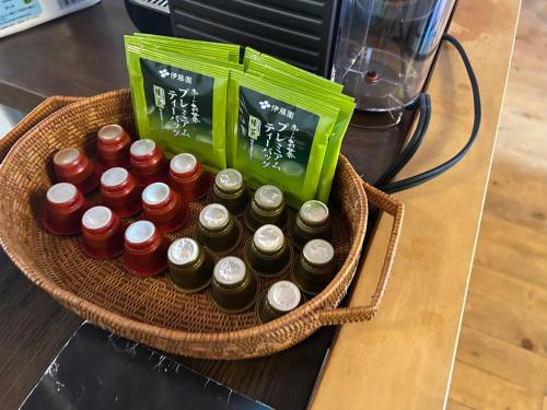 Příslušenství pro přípravu čaje a kávy v ubytování Villa Iizuna highlands - 飯綱高原の山荘 -