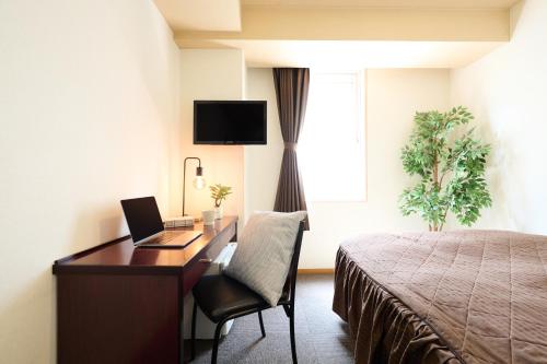 TV a/nebo společenská místnost v ubytování Hotel Sho Sapporo