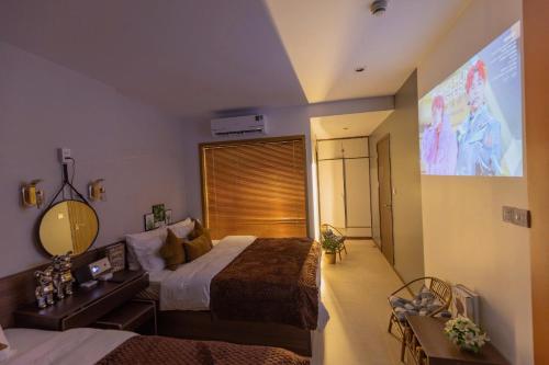 Katil atau katil-katil dalam bilik di CSJ TOWER - CSJ Apartment 5 Stars Vung Tau City - Căn Hộ CSJ 5 Sao View Biển Vũng Tàu - MINH TOẢN's Homestay