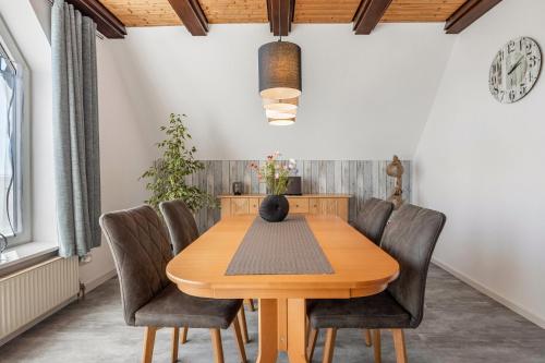 Ruang duduk di Ferienwohnung Severin