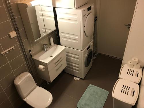 Koupelna v ubytování Budget room