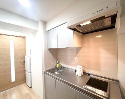 Kuchyň nebo kuchyňský kout v ubytování Suke Home Oshiage