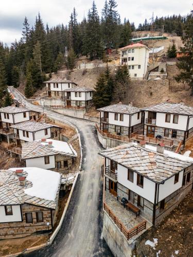 an aerial view of a village with houses at Комплекс БОЖИДАРИЦА in Progled