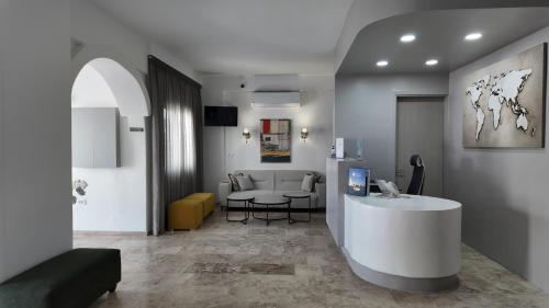 TV a/nebo společenská místnost v ubytování Hotel Marybill