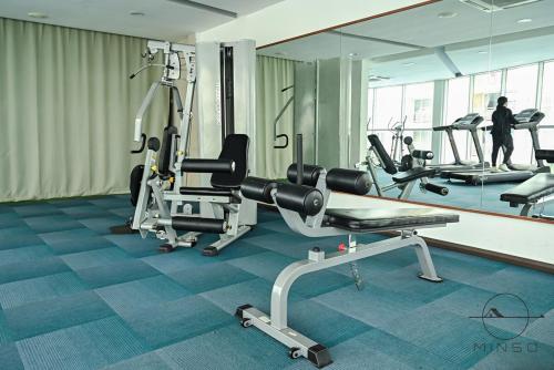 a gym with treadmills and machines in a building at KSL Daya JB #Studio #SimpleStyle #2Pax in Johor Bahru